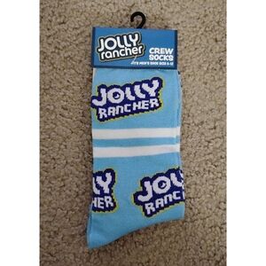 Jolly Rancher Light Blue Crew Socks